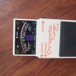 Boss TU-2 Chromatic Stage Tuner  Guitar Effect Pedal w box and owners manual