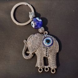 New Elephant silver pendant Key Chain Good Luck  protection 