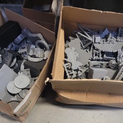 2 Boxes Of Misprinted DND and Warhammer Terrain