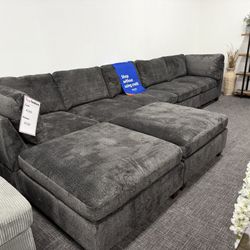 Dark Gray XL Sofa Sectional Modular Set - Free Delivery Promo 