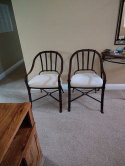 Metal Two Chairs 