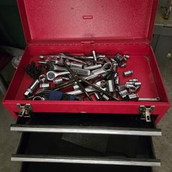 3 Drawer Steel Toolbox & Some Tools