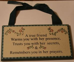 Hanging Picture A true Friend