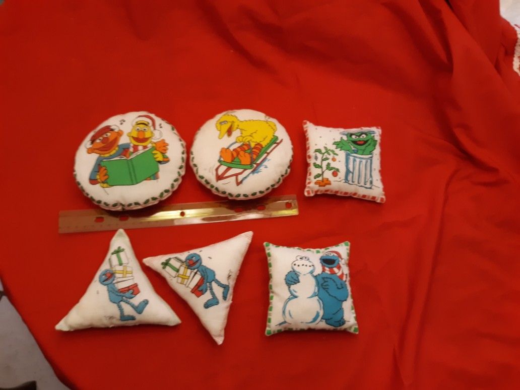 Christmas Sesame Street Ornaments.