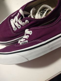Purple Vans shoes