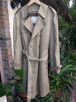 London fog mens 40 reg detachable lining raincoat