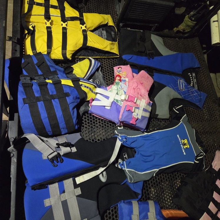 Lot of Life Jackets