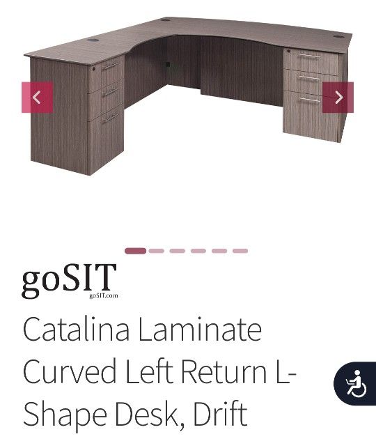 Left Facing Office Desk