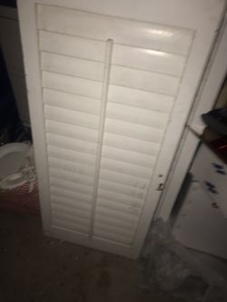 36x42 two window wood shutters blinds very good condition