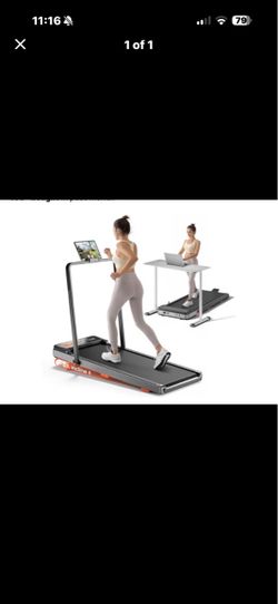 2-in-1 Folding Treadmill with Incline