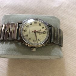 Vintage DEXIM Pilot Hand Wind 17 J Swiss Made Works Good Keeping Good Time 