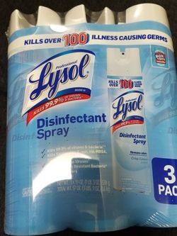 3 LYSOL DISINFECTING SPRAY