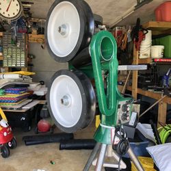 ATEC Pitching machine and heavy duty Batting Cage Net