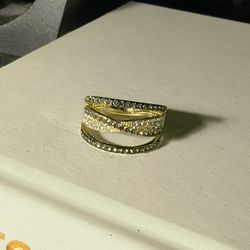 Size 8 Gold Plated Ladies Ring