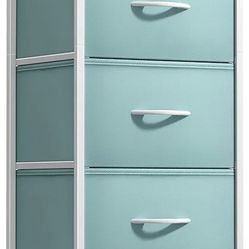 Sorbus Fabric Dresser for Kids Bedroom - Chest of 5 Drawers, Tall Storage Tower, Clothing Organizer, for Closet, for Playroom, for Nursery, 