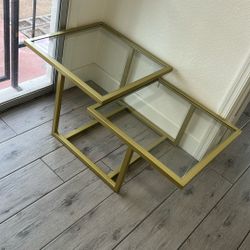 Gold Glass Coffee table