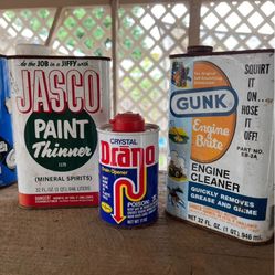 Vintage Collectible Cans Set Of 3