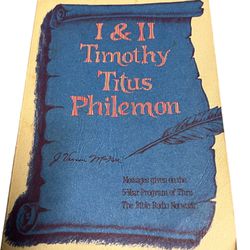 I & II Timothy, Titus, Philemon by J. Vernon McGee  Take a look at this timeless book by J. Vernon McGee. It's a trade paperback edition written in En