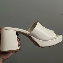 White/Beige Heels