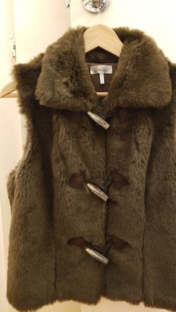 Women Fur Vest M-size