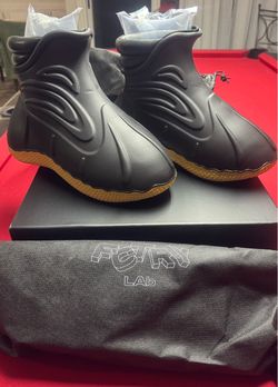 FCTRY LAb High-Top Sneakers Black Gum Sole