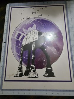 Rare Autographed Boom Star Wars Vibrant Prints.