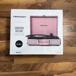 Pink Crosley Record player