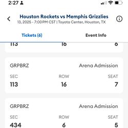 Rockets Vs Grizzlies
