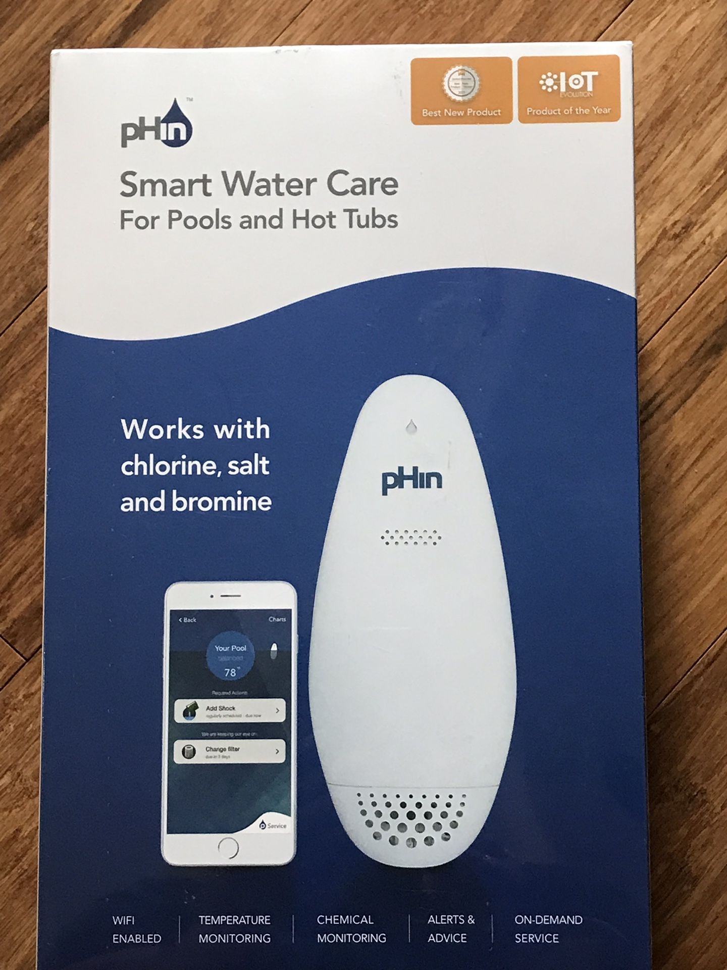pHin smart water care for pools and hot tubs
