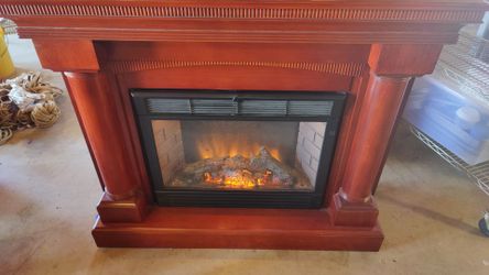 Twin Star Freestanding Electric Fireplace.