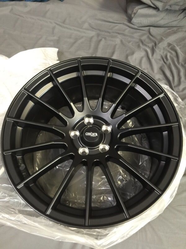 Ambit RE02 17x9 +35 5x100 matte black BRAND NEW
