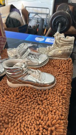 Justice High Top Metallic Sneakers