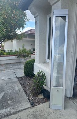 Sliding Glass Door Panel with Pet Door Insert