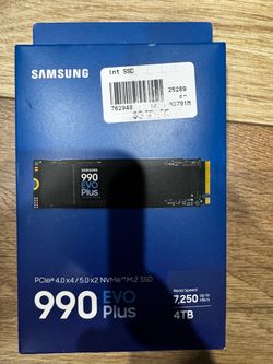 new sealed Samsung 990 EVO Plus SSD 4TB, PCIe Gen 4x4 | Gen 5x2 M.2