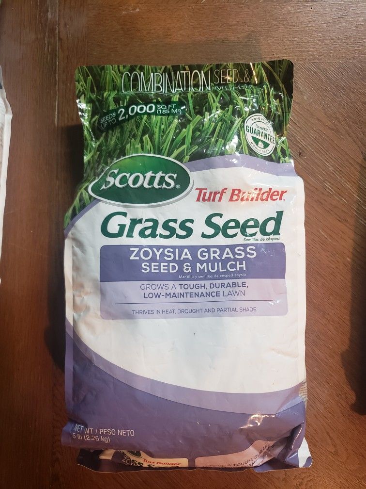 Scotts Turf Builder Grass Seed Zoysia Grass Seed and Mulch, 5 lb