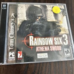 Tom Clancy's Rainbow Six 3 Athena Sword (PC, 2003) 2 Disc Game 