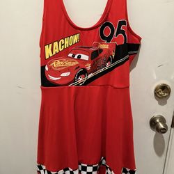 Disney cars dress plus size with attached shorts