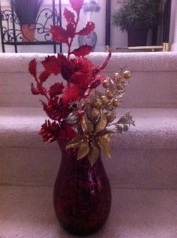 Red vase