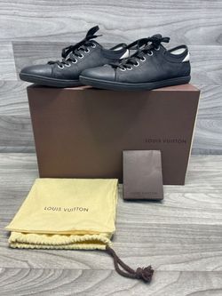 Louis Vuitton Lambskin Damier Graphite Baseball Sneakers Men (A1D019075)