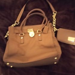 Michael Kors large bag and wallet set