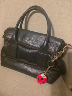 Kate Spade Black Pebbled Leather Satchel
