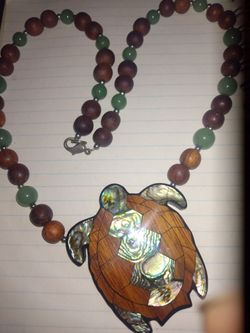 Vintage Lee Sands Turtle Necklace