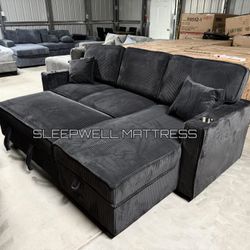New Black Sofa 