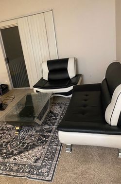 Black White Leather Sofas