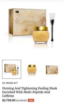 SC-MASK KIT  Firming And Tightening Peeling Mask Enriched With Multi-Peptide And Caffeine