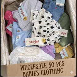 NWT Wholesale Lot of 50 pcs ,baby  clothing!!