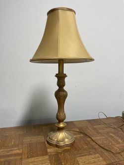 Gold Lamp With Shade