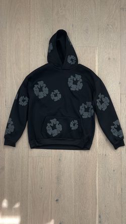 Denim Tears Black Floral Hoodie