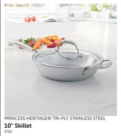 Sarten de 10" tri-ply princess house