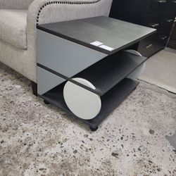 Low occasional table on wheels. Vintage, unique.